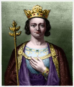 Porträt von Philippe V der Lange (1294 - 1322), König von Frankreich von French School