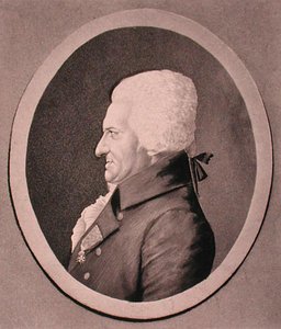 Porträt von Pierre-Alexandre Monsigny, graviert von Edme Quenedey (Gravur)