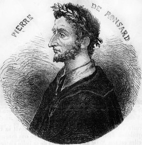 Porträt von Pierre de Ronsard, Dichter (1524-1585). In „Histoire Populaire de la France“, ca. 1885. Gravur.