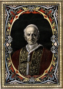 Porträt von Papst Leo XIII. (Leone XIII, Giacchino Pecci) von French School