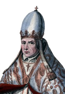 Porträt von Papst Silvester II. (ca. 938-1003)