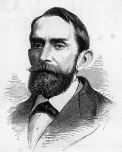 Porträt von Rafael Wenceslao Núñez Moledo (1825-1894), Präsident von Kolumbien. Gravur in „Le Monde Illustré“ Nr. 1210 vom 5. Juni