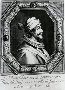 Porträt von Sabbatai Zevi [1626 – 1676], ca. 1666