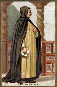 Porträt von Girolamo Savonarola (1452-1498). Chromolithografie des späten 19. Jahrhunderts von French School