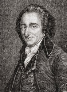Porträt von Thomas Paine (1737-1809) (Gravur) von French School