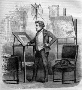 Porträt von Tony Johannot (Antoine Johannot genannt)