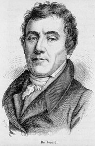 Porträt von Viscount Louis de Bonald (1754 - 1840), französischer politischer Schriftsteller - in „L