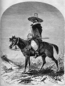 Porträt eines arabischen Reiters von der Grenze Marokkos