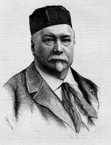 Porträt des Journalisten und Romanautors Adolphe Monnot de Balathier de Bragelonne, der 1888 starb