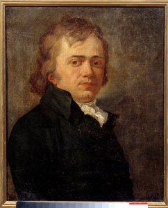 Porträt eines Mannes, einst als André Chénier (1762-1794), französischer royalistischer Dichter, identifiziert. Anonymes französisches Gemälde