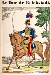 Porträt des Herzogs von Reichstadt, Napoleon II., Sohn von Kaiser Napoleon I. (1769-1821). Bild von Epinal. von French School