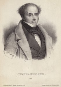 Porträt von Vicomte de Chateaubriand