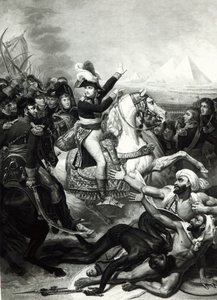 Darstellung Napoleons als siegreicher Held in Ägypten von French School