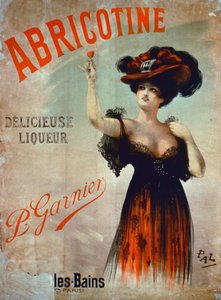 Plakat für Abricotine, hergestellt von P. Garnier, Paris