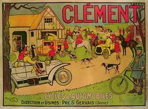 Plakat für Cycles & Motorcars Clement, Pre Saint-Gervais, 1906
