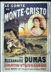 Plakat für Le Comte de Monte Cristo von Alexandre Dumas Père (1802-70)