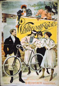 Plakat für Whitworth Fahrräder, Paris