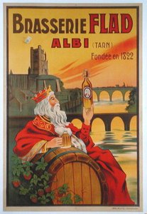 Plakat für die Brasserie Flad in Albi