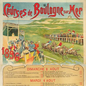 Plakat für Pferderennen in Boulogne-sur-Mer, 1896