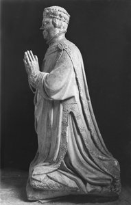 Betende kniende Figur von Herzog Jean de Berry (1340-1416), Graf von Poitiers, 15.-18. Jahrhundert von French School