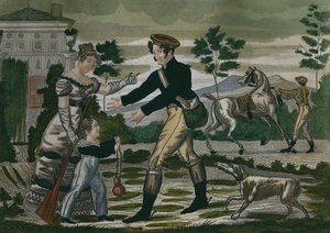 Vorbereitung auf die Jagd, Platte 1, frühes 19. Jahrhundert