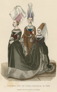 Prinzessin mit ihren Ehrendamen, 1470 von French School