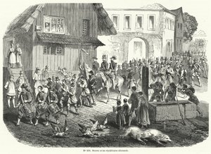 Prozession von Gustav Struve und deutschen Republikanern, Revolution von 1848