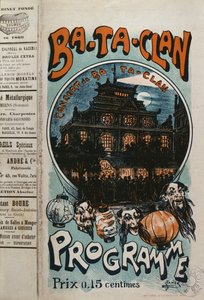 Programm für das Ba-Ta-Clan Café-Konzert, ca. 1905 von French School