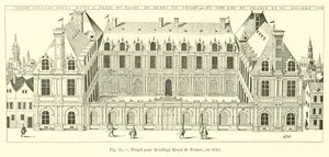 Projekt für das königliche Kolleg von Frankreich, 1610 von French School