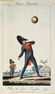 Schüler des Lycee Napoleon, aus Troupes Francaises, ca. 1805