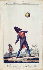 Schüler des Lycee Napoleon beim Ballspielen, ca. 1805