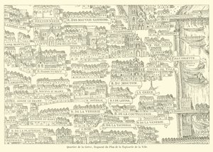 Viertel der Greve, Fragment des Plans der Tapisserie der Stadt