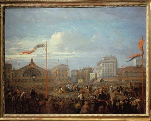 Königin Victoria (1819-1901) kommt am Gare de l