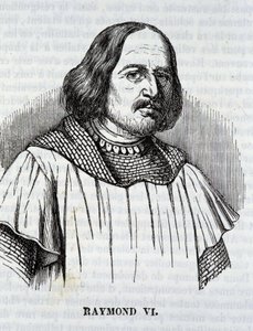 Raymond VI. in „La Mosaique du midi“, Toulouse von French School