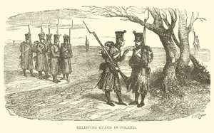 Wachablösung in Polen (Stich) von French School