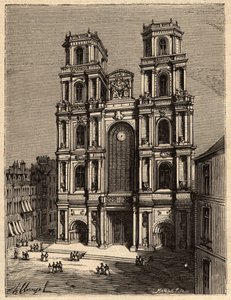 Rennes - Die Kathedrale Saint Pierre - Gravur in 