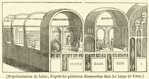 Darstellung von Bädern von French School