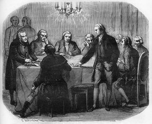 Darstellung eines Spielhauses unter Ludwig XV. Gravur in „Die Geschichte der Prostitution und Ausschweifung unter allen Völkern der Welt von der Antike bis zur Gegenwart“ von Dr. Th. -F. Debray