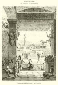 Restaurierung einer Ansicht von Pompeji