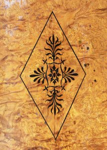 Restaurationsstil (Charles X) Esstisch aus Esche mit Amaranth-Einlagen, Frankreich von French School