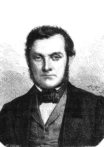 Richard Wilhelm BUNSEN (1811-1899), deutscher Chemiker, entdeckte Caesium und Rubidium. Gravur 1867 von French School