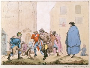 Straßenkehrer in Paris, um 1820 von French School