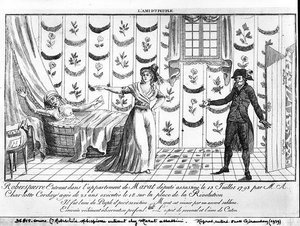 Robespierre betritt das Apartment von Marat