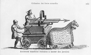 Römische Kriegsmaschine zum Speerwerfen