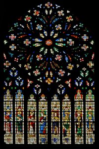 Rosettenfenster von Jean de Dampmartin von French School