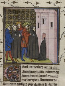 Verhaftung der Templer, Illustration aus den 