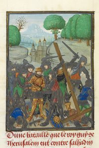 Die Niederlage von Guido von Lusignan durch Saladin und der Verlust des Kreuzes, aus 