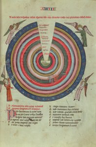 Ein kosmologisches Diagramm, frühes 14. Jahrhundert
