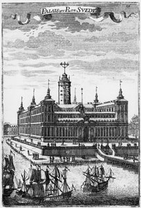 Königspalast von Stockholm, Illustration aus Description de l