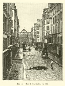 Rue de Constantine im Jahr 1855 von French School